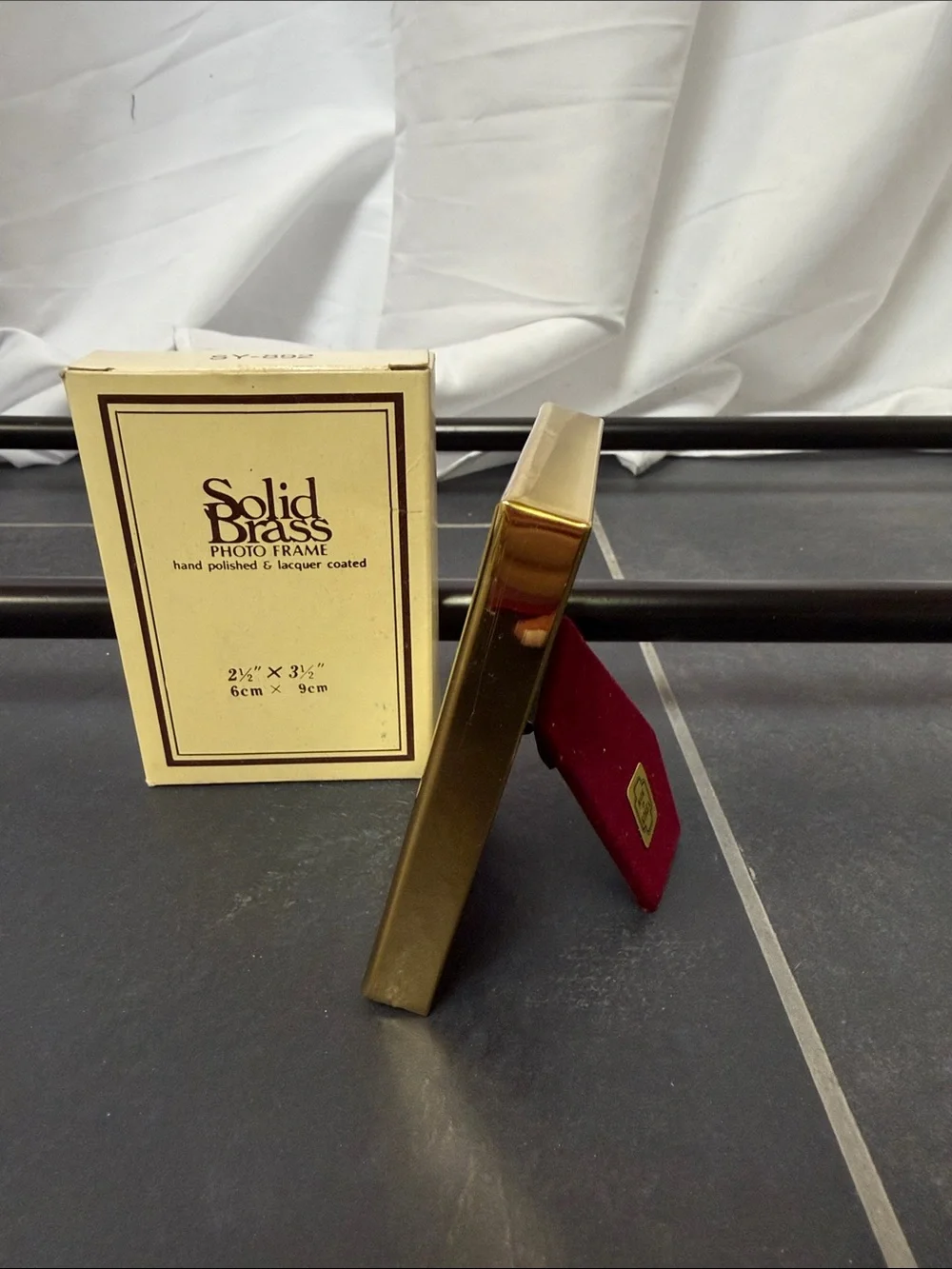 Steel Brass photo frame Gold Picture Frame — Polished Brass Finish new in box